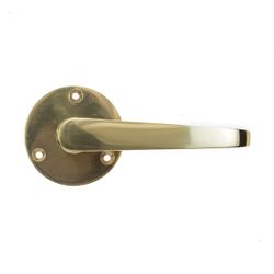 L&b Lockset Decorative Victorian 3 Lever Solid Brass Straight On Rose