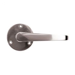 L&b Lockset Decorative Victorian 3 Lever Solid Brass Satin Nickel Straight On Rose