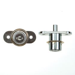 L&b Ironmongery Cabinet Push Lock Chrome Plated 19mm