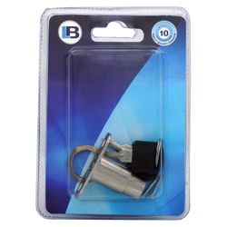 L&b Ironmongery Cabinet Push Lock Chrome Plated 19mm