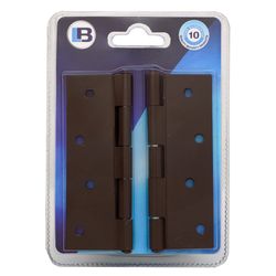 L&b Ironmongery Hinge Butt Brown Blister 64x100mm