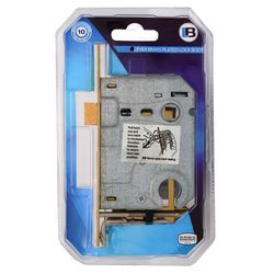 L&b Lock Door Cylinderinder Combo Brass Plated Blister