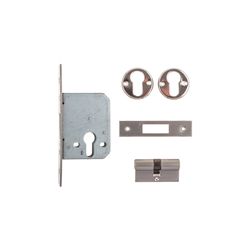L&b Lock Security Gate Deadlock Cylinder Chrome Plated Blister 40mm