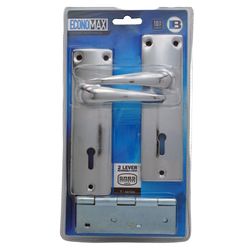 L&b Lockset Mortise Economax 2 Lever With Hinge Sabs
