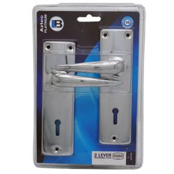 L&b Lockset Mortise Aztec 2 Lever Sabs