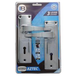 L&b Lockset Mortise Aztec 3 Lever Sabs