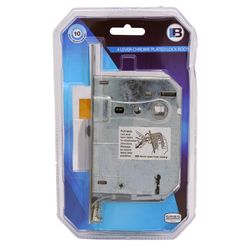 L&b Lock Mortise Aztec 4 Lever Chrome Plated Blister Sabs