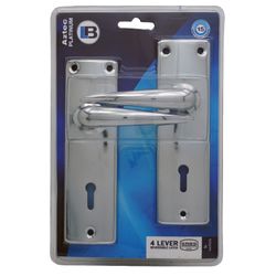 L&b Lockset Mortise Aztec 4 Lever Sabs