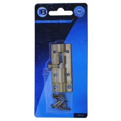 L&b Ironmongery Barrel Bolt Straight Brass 50mm