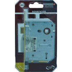L&b Lock Mortise Sovereign 2 Lever Brass Plated Blister Sabs