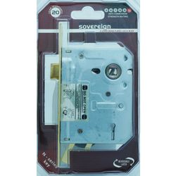 L&b Lock Mortise Sovereign 4 Lever Brass Plated Blister Sabs