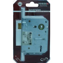 L&b Lock Mortise Sovereign 4 Lever Chrome Plated Blister Sabs