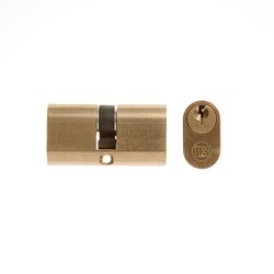 L&b Lock Cylinderinder Large Oval Solid Brass
