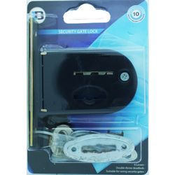 L&b Lock Security Gate Round Black Blister
