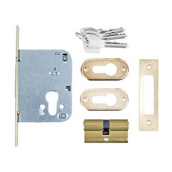 L&b Mcm Deadlock Cylinder Brass Blister 50mm