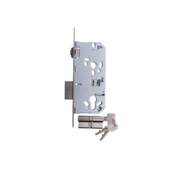 L&b Mcm Roller Bolt And Deadlock Cylinder Nickel Blister 50mm