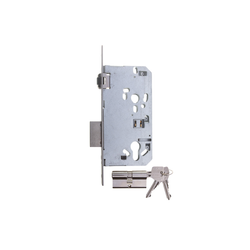 L&b Mcm Roller Bolt And Deadlock Cylinder Nickel Blister 60mm