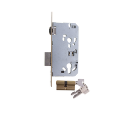 L&b Mcm Roller Bolt And Deadlock Cylinder Brass Blister 60mm