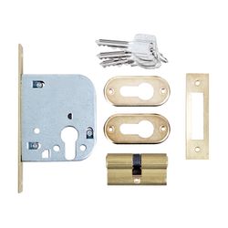 L&b Mcm Deadlock Cylinder Brass Blister 50mm