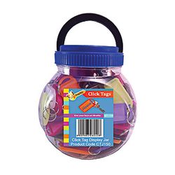 L&b Key Accessories Click Tag 10 Colours 150/jar