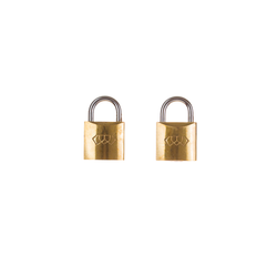 L&b Padlock Double Link Keyed Alike Brass Duo 20mm
