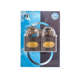 L&b Padlock Double Link Keyed Alike Iron Duo 38mm