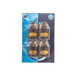 L&b Padlock Double Link Keyed Alike Iron Quad 38mm