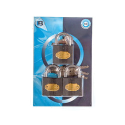 L&b Padlock Double Link Keyed Alike Iron Trio 38mm