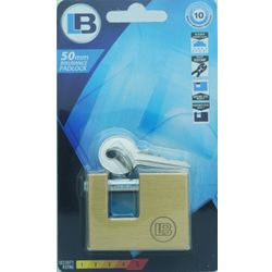 L&b Padlock Insurance Brass 50mm