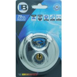 L&b Padlock Discus Stainless Steel 70mm