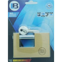 L&b Padlock Insurance Brass 90mm