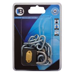 L&b Padlock With Chain 4mmx500mm Iron 32mm
