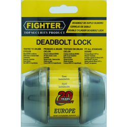 L&b Lock Fighter Deadbolt Double Cylinderinder Antique Brass