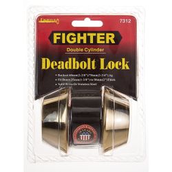 L&b Lock Fighter Deadbolt Double Cylinderinder Brass