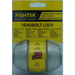 L&b Lock Fighter Deadbolt Double Cylinderinder Stainless Steel