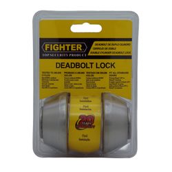 L&b Lock Fighter Deadbolt Double Cylinderinder Stainless Steel