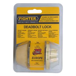 L&b Lock Fighter Deadbolt Single Cylinderinder Brass