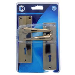 L&b Handle Mortise Keyhole Brass Plated Blister