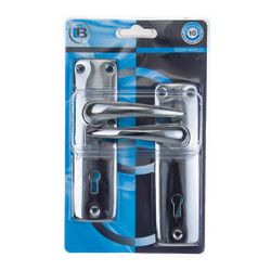 L&b Handle Mortise Keyhole Chrome Plated Blister