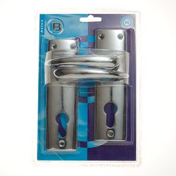 L&b Handle Mortise Sovereign Keyhole Chrome Plated Blister