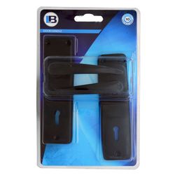 L&b Handle Mortise Sovereign Keyhole Black Blister
