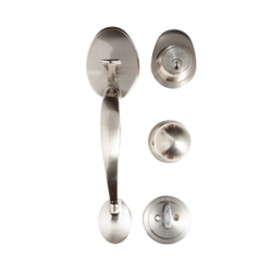 L&b Lockset Fighter Long Handle With Lock Stainless Steel
