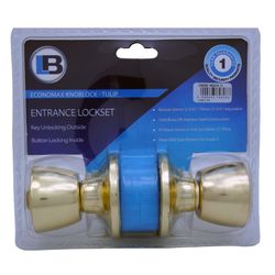L&b Lock Economax Knoblock Tulip Brass