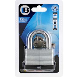 L&b Padlock Laminated Steel 50mm
