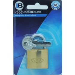L&b Padlock Double Link Standard Brass 32mm