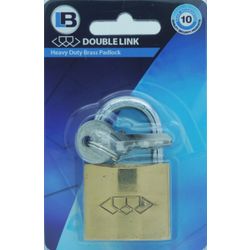 L&b Padlock Double Link Standard Brass 38mm