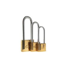 L&b Padlock Double Link Long Shackle Brass 50mm