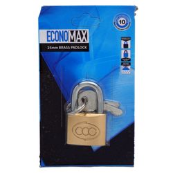 L&b Padlock Economax Standard Brass 25mm