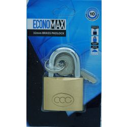 L&b Padlock Economax Standard Brass 32mm