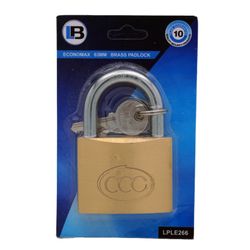 L&b Padlock Economax Standard Brass 63mm
